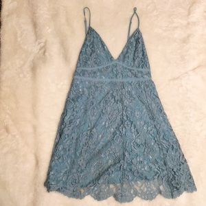Urban outfitter’s blue lace dress